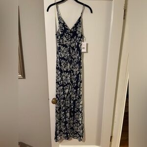 Chic printed silk dress